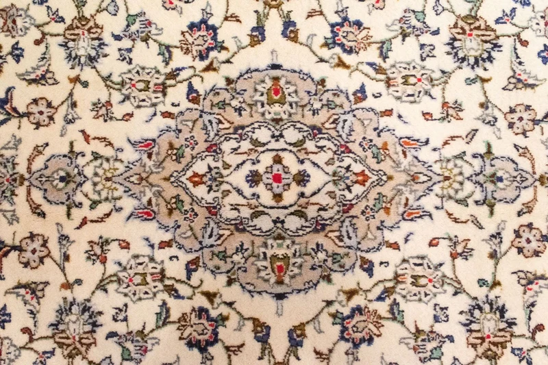 Perserteppich - Keshan 194 x 298 cm - beige