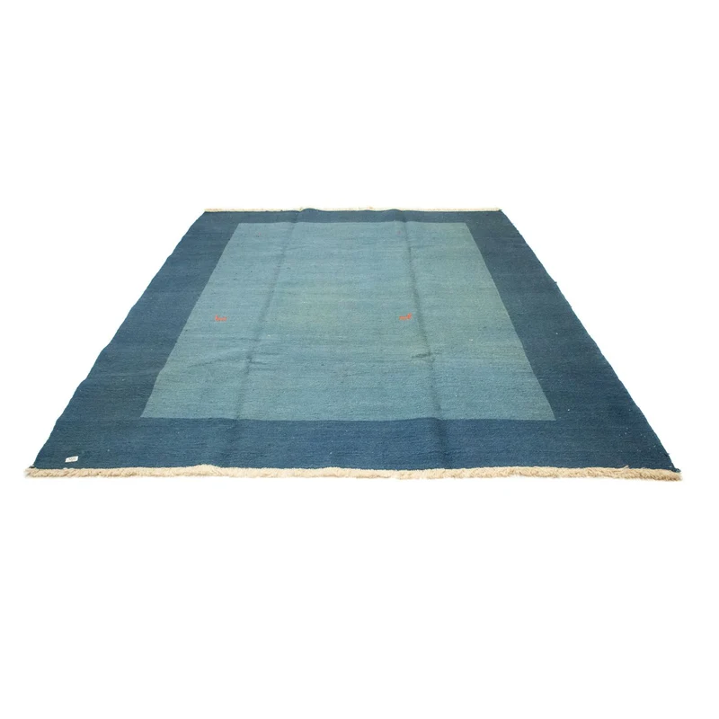 Gabbeh Teppich - Perser 214 x 270 cm - seeblau