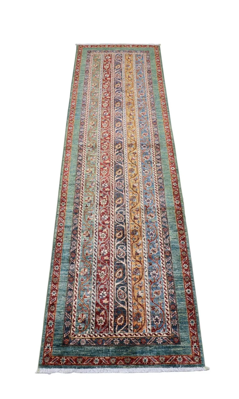 Ziegler Teppich 84 x 299 cm - mehrfarbig