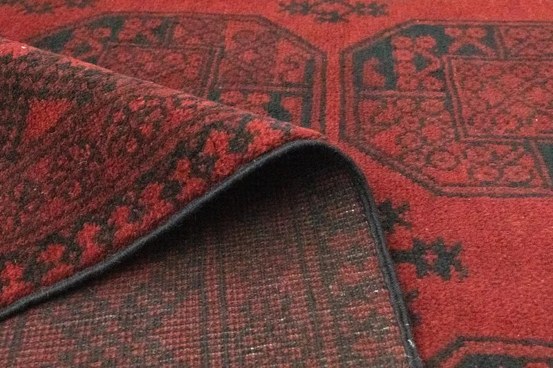 Afghan Teppich - Filpa 256 x 345 cm - dunkelrot