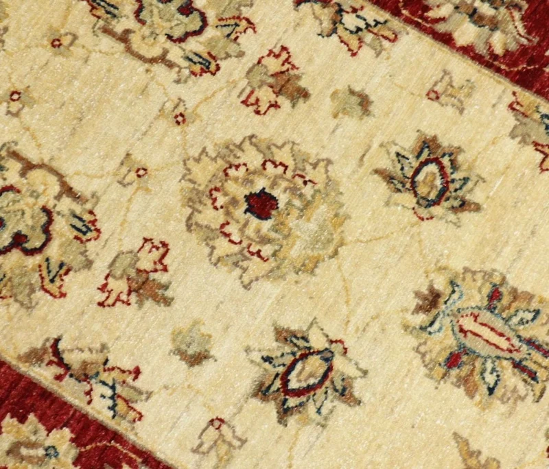 Ziegler Teppich 81 x 310 cm - dunkelrot