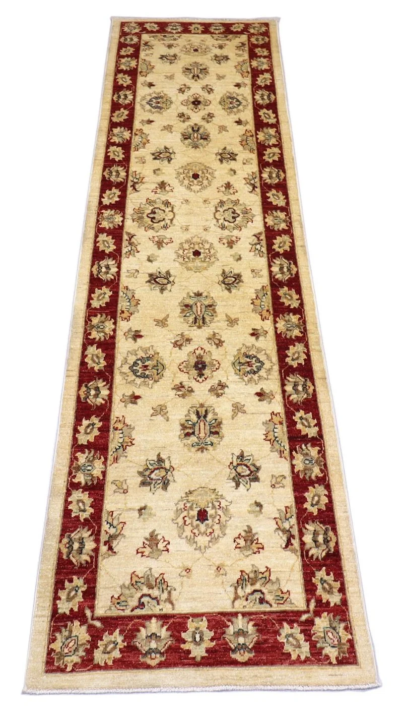 Ziegler Teppich 81 x 310 cm - dunkelrot