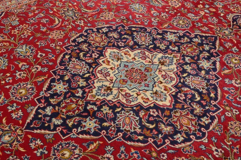 Perserteppich - Keshan 293 x 398 cm - rot