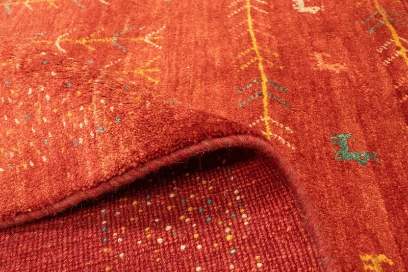 Gabbeh Teppich - Perser 150 x 190 cm - rot