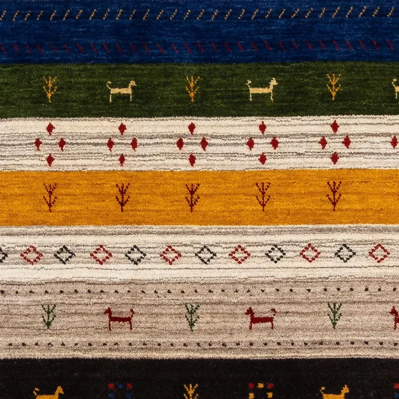 Gabbeh Teppich - Loribaft Indus 144 x 200 cm - mehrfarbig