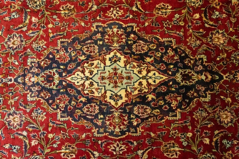 Perserteppich - Keshan 207 x 346 cm - rot
