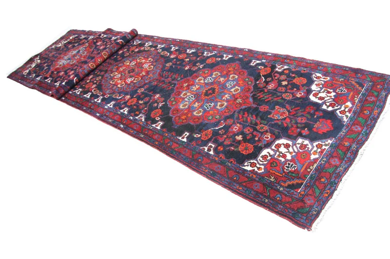 Perserteppich - Nomadic 118 x 525 cm - blau