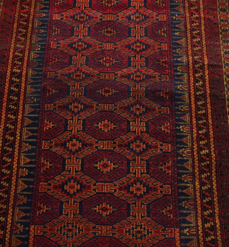 Afghan Teppich 95 x 152 cm - rot