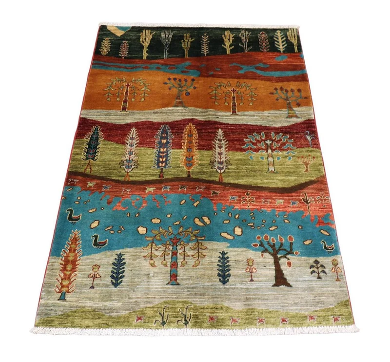 Ziegler Teppich 104 x 148 cm - mehrfarbig