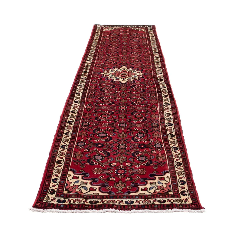Perserteppich - Nomadic 78 x 323 cm - dunkelrot