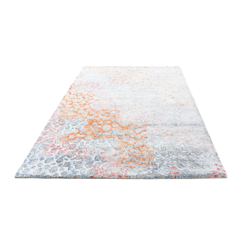 Designer Teppich 140 x 200 cm - hellblau