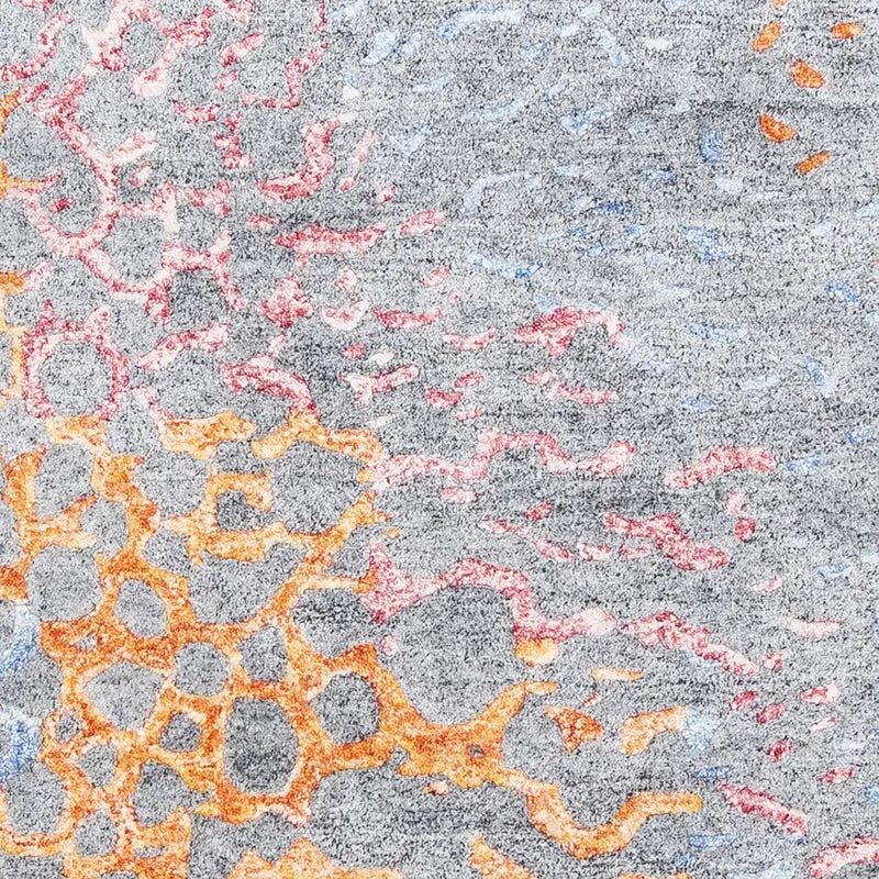 Designer Teppich 140 x 200 cm - hellblau