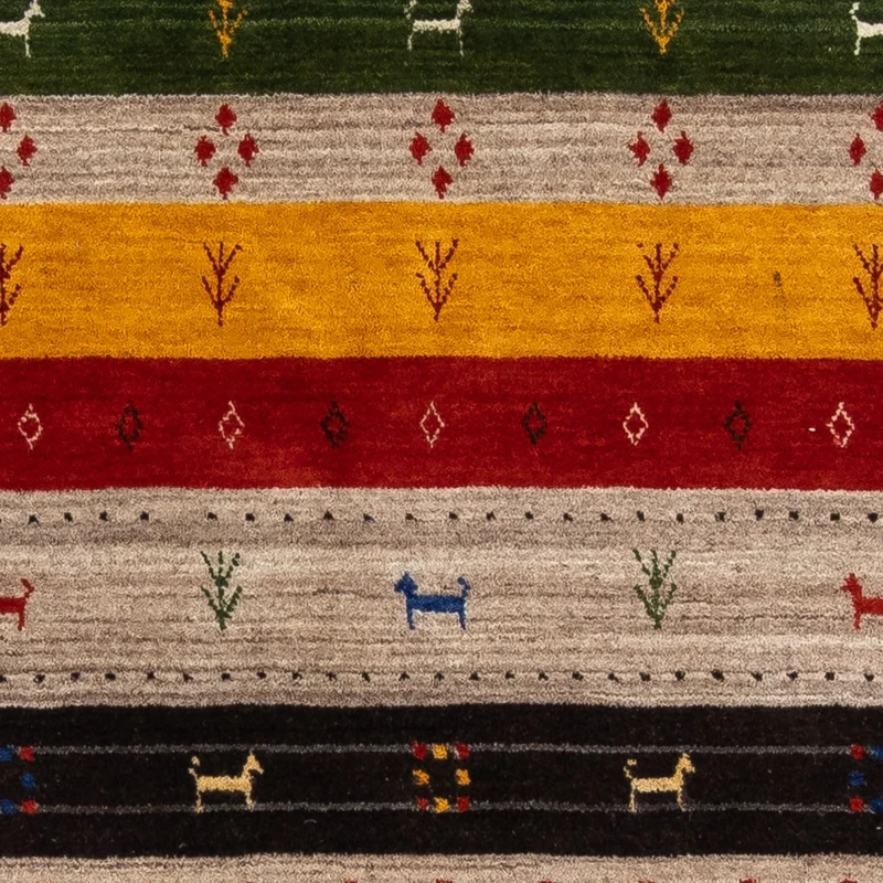 Gabbeh Teppich - Loribaft Indus 140 x 200 cm - mehrfarbig