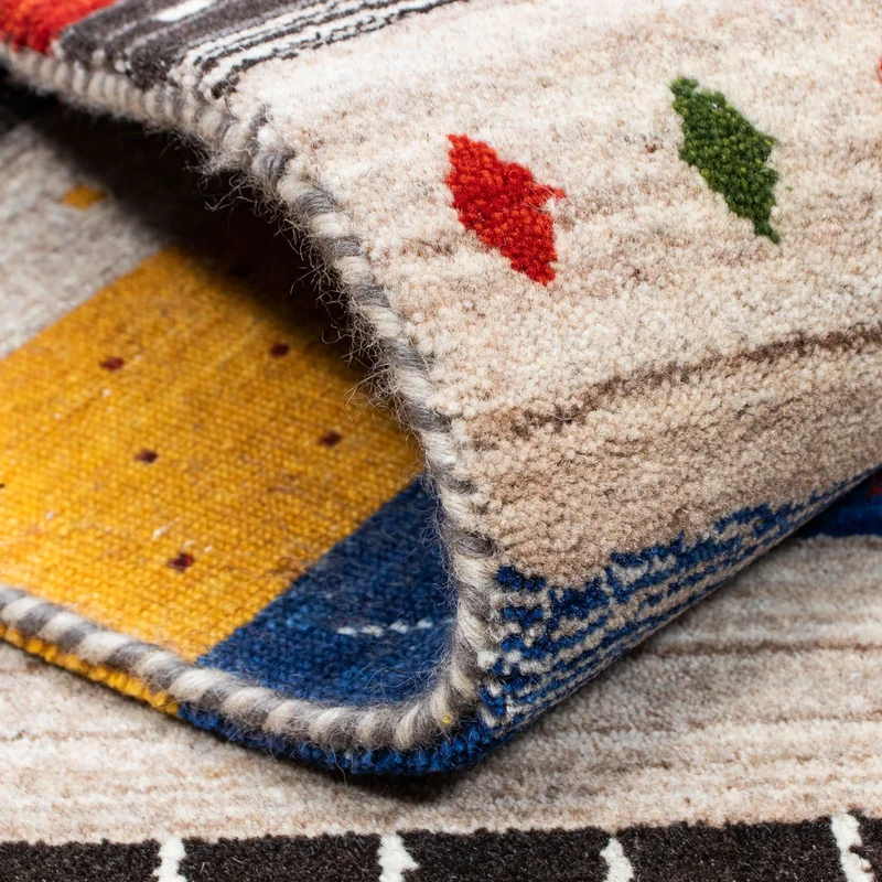 Gabbeh Teppich - Loribaft Indus 140 x 200 cm - mehrfarbig