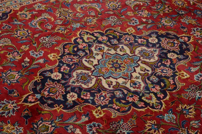 Perserteppich - Keshan 244 x 353 cm - rot