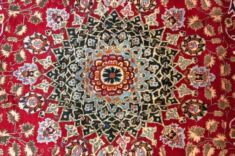 Perserteppich - Keshan 249 x 345 cm - rot