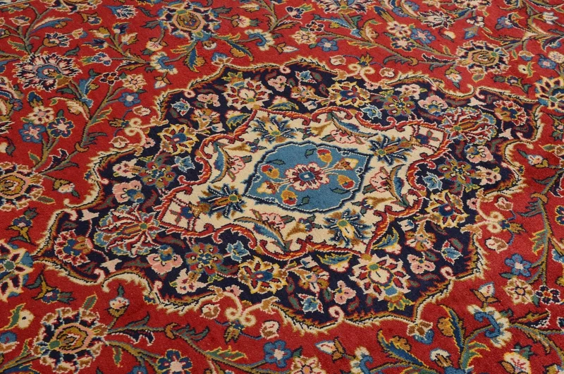 Perserteppich - Keshan 252 x 359 cm - rot