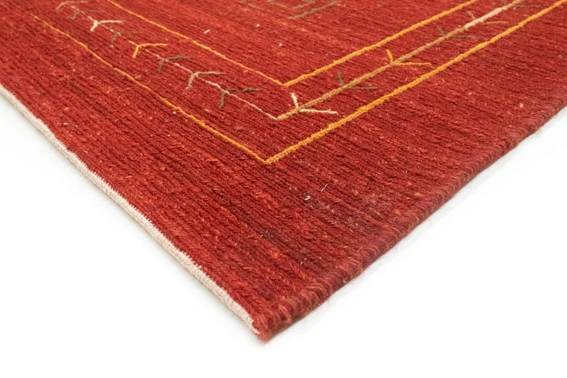 Gabbeh Teppich - Perser 146 x 196 cm - rot