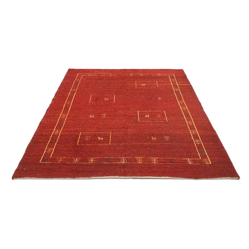 Gabbeh Teppich - Perser 150 x 190 cm - rot