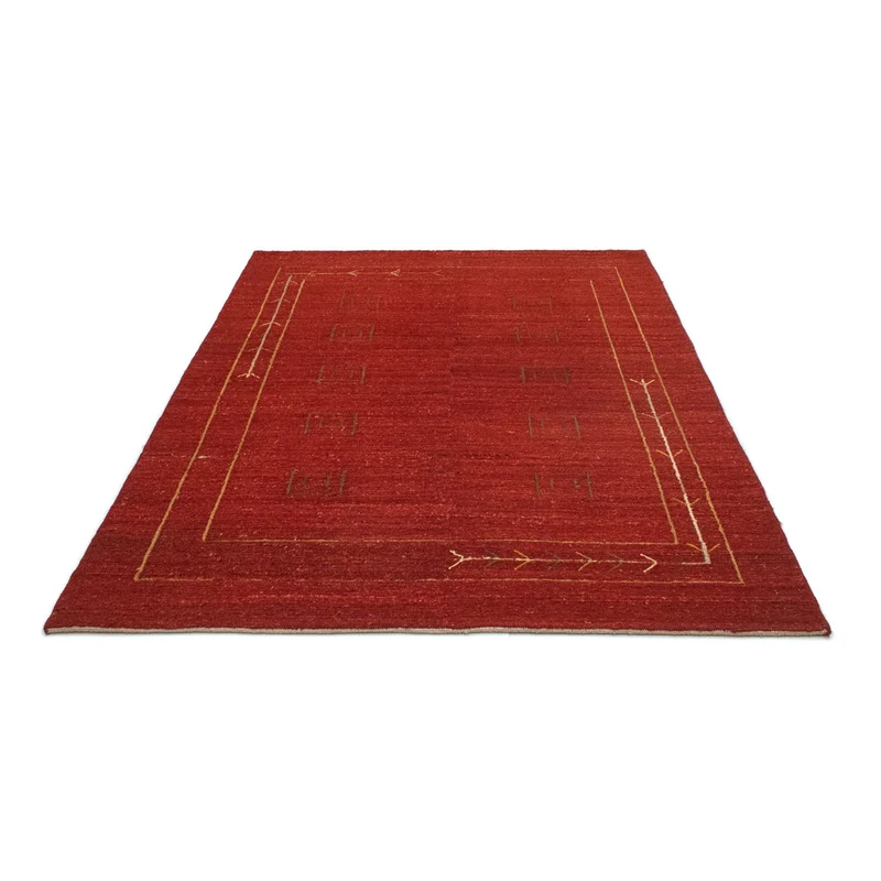 Gabbeh Teppich - Perser 144 x 197 cm - rot
