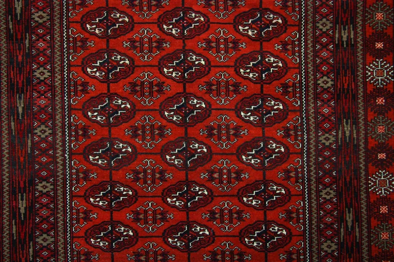 Afghan Teppich 134 x 193 cm - rot