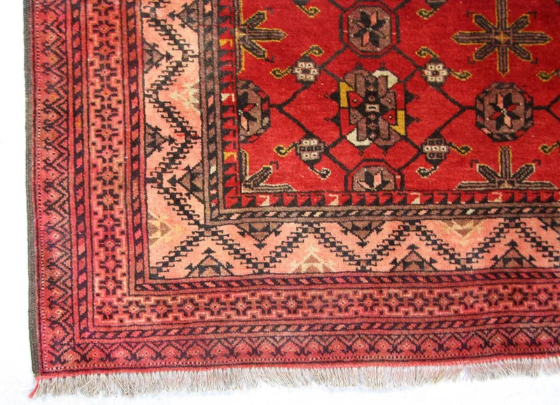 Afghan Teppich 126 x 196 cm - rot