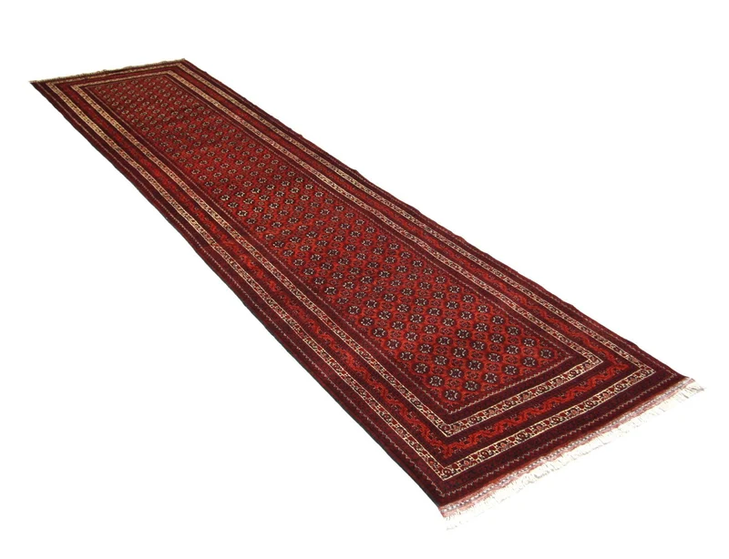 Afghan Teppich - Buchara 84 x 339 cm - rot