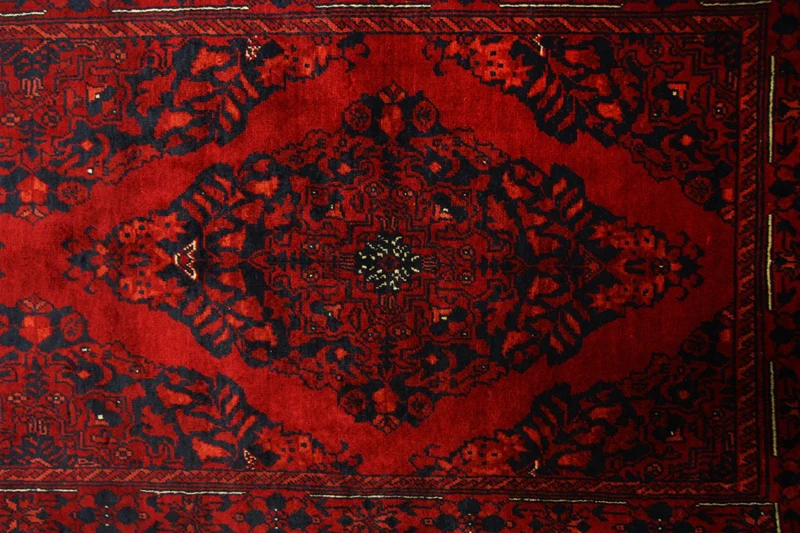 Afghan Teppich 77 x 287 cm - rot