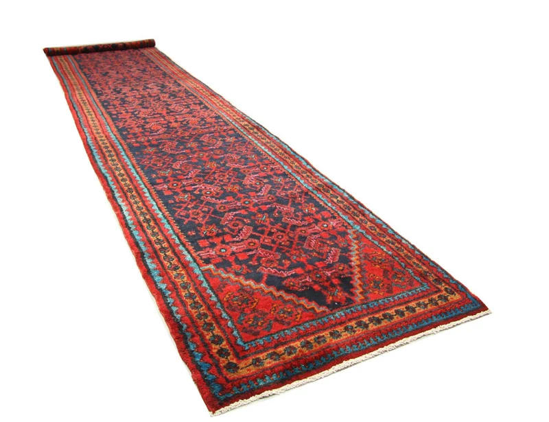 Perserteppich - Nomadic 107 x 497 cm - blau