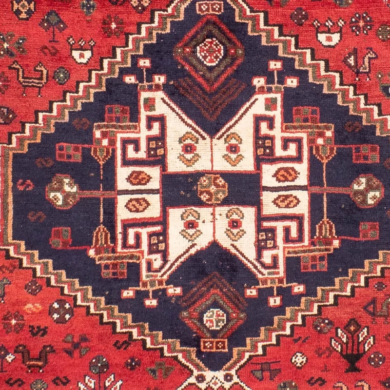 Perserteppich - Nomadic 196 x 287 cm - dunkelrot