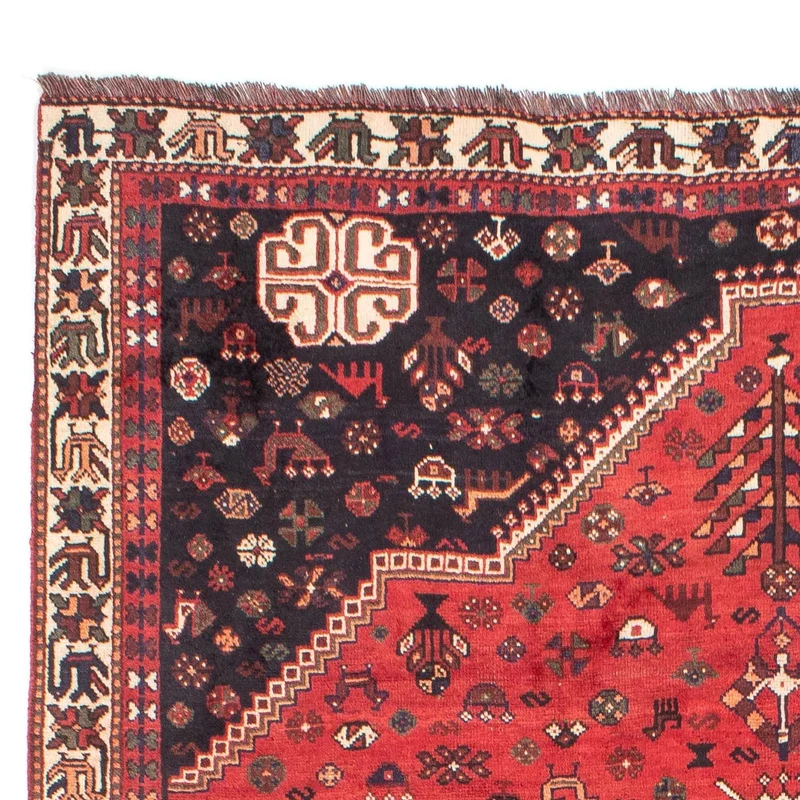 Perserteppich - Nomadic 196 x 287 cm - dunkelrot