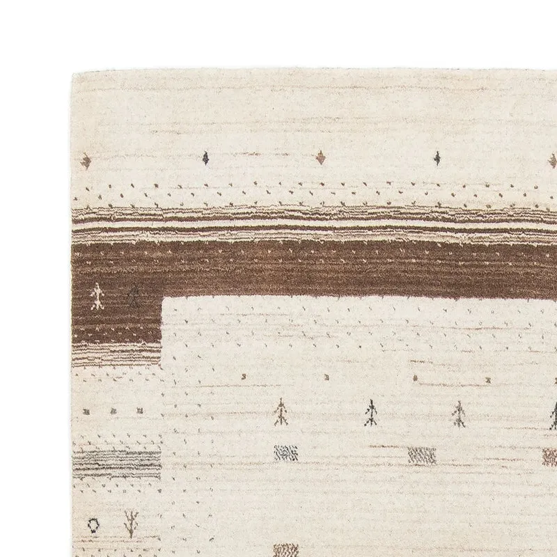 Gabbeh Teppich - Loribaft Indus 143 x 200 cm - beige