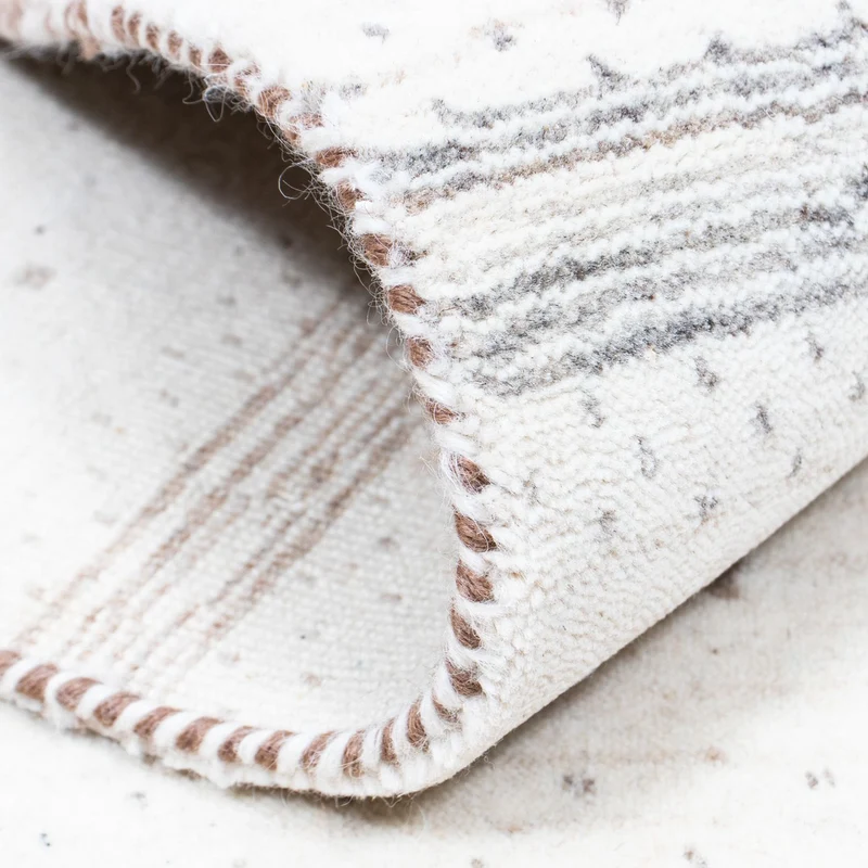 Gabbeh Teppich - Loribaft Indus 143 x 200 cm - beige