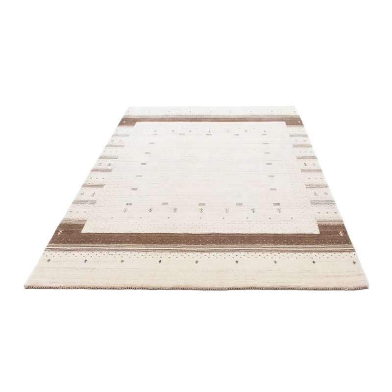 Gabbeh Teppich - Loribaft Indus 143 x 200 cm - beige