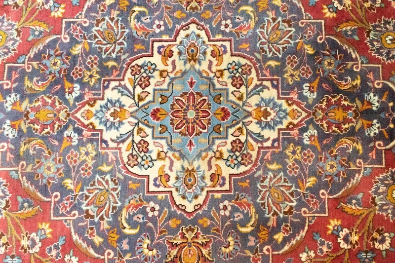 Perserteppich - Keshan 300 x 397 cm - orange