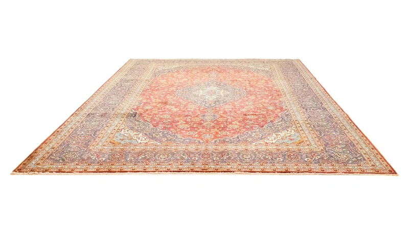 Perserteppich - Keshan 300 x 397 cm - orange