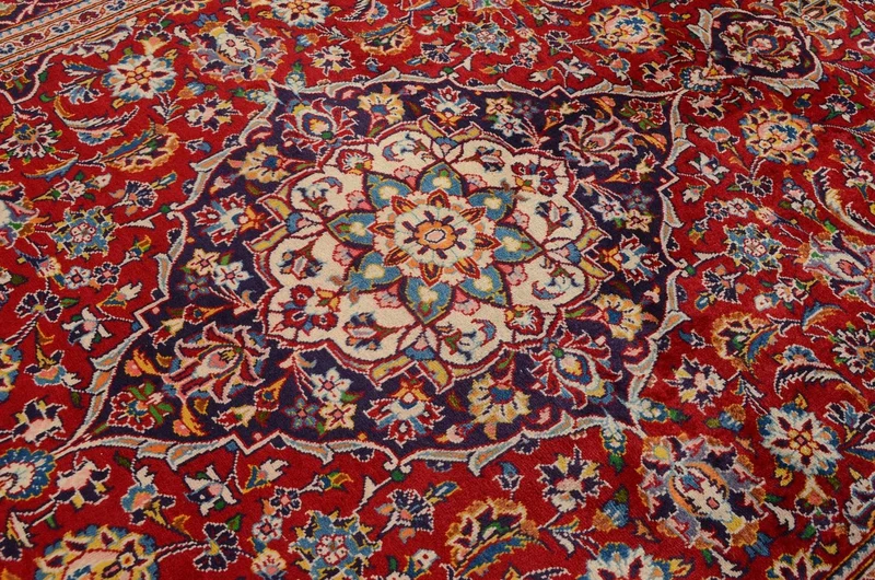 Perserteppich - Keshan 200 x 297 cm - rot