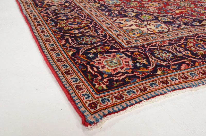 Perserteppich - Keshan 200 x 297 cm - rot