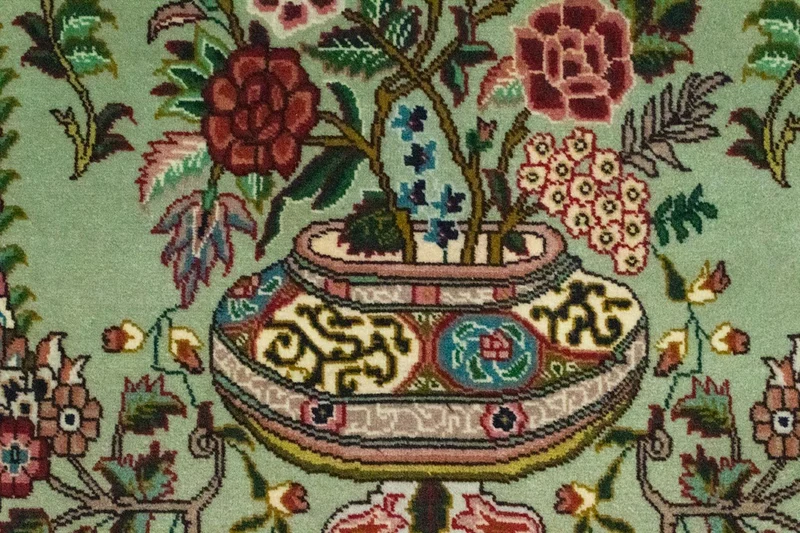Perserteppich - Täbriz - Royal 62 x 83 cm - grün