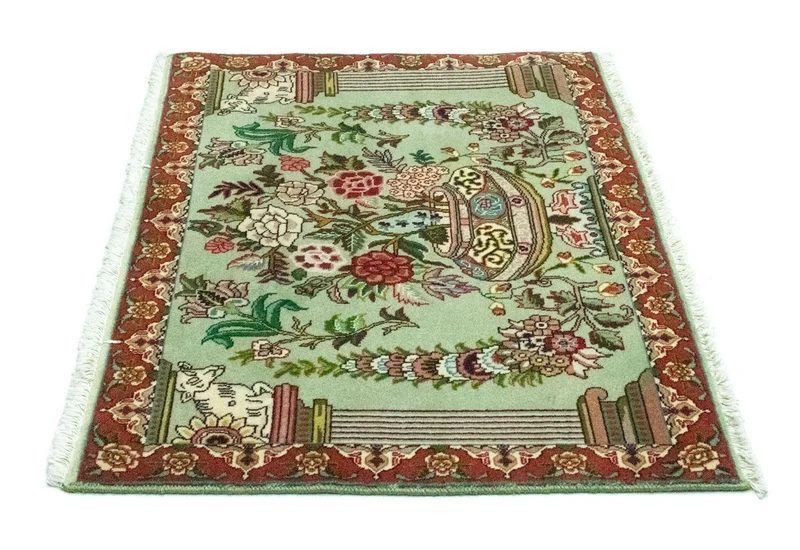 Perserteppich - Täbriz - Royal 62 x 83 cm - grün