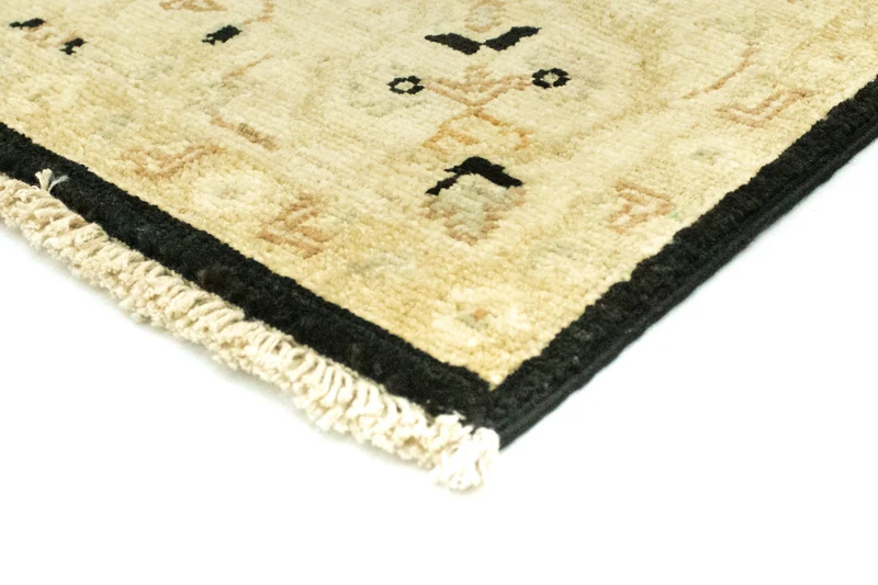 Ziegler Teppich 84 x 307 cm - schwarz