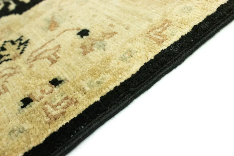 Ziegler Teppich 84 x 307 cm - schwarz