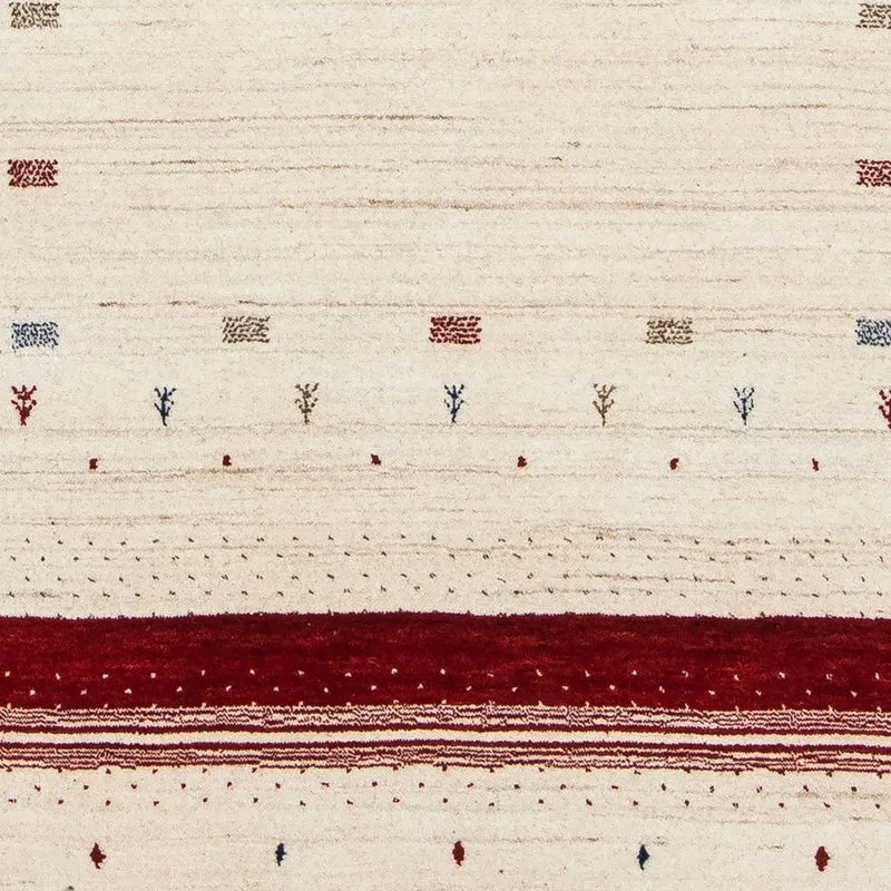 Gabbeh Teppich - Loribaft Indus 140 x 198 cm - beige