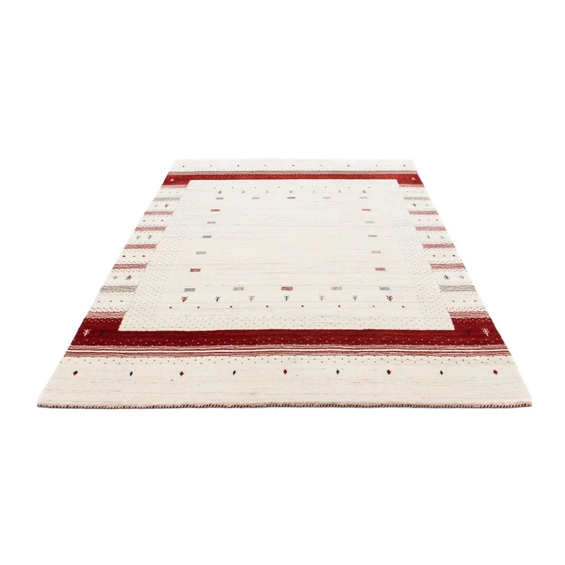 Gabbeh Teppich - Loribaft Indus 140 x 198 cm - beige