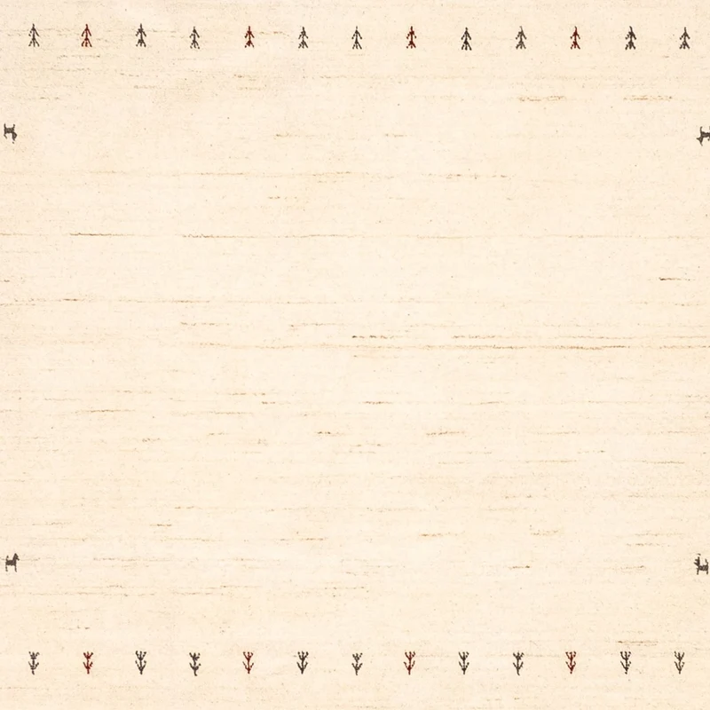Gabbeh Teppich - Loribaft Indus 201 x 298 cm - beige