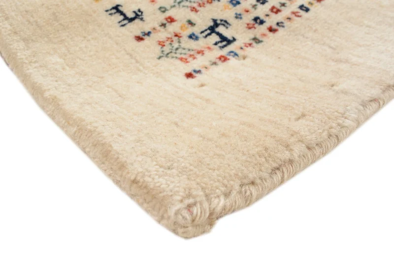 Gabbeh Teppich - Loribaft Perser 120 x 180 cm - beige