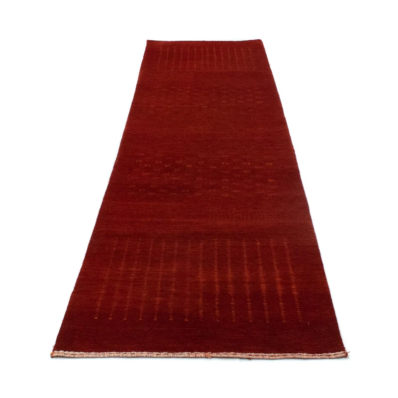 Gabbeh Teppich - Loribaft Indus 80 x 307 cm - rot