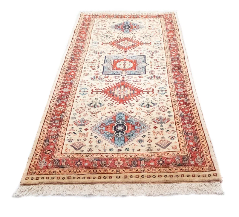 Perserteppich - Nomadic 90 x 230 cm - beige