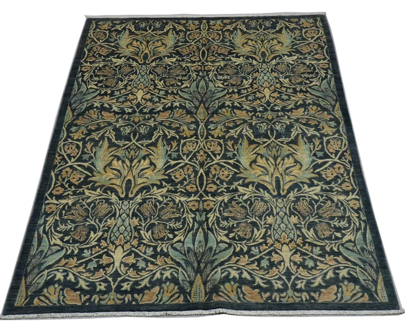 Ziegler Teppich 172 x 229 cm - petrolblau