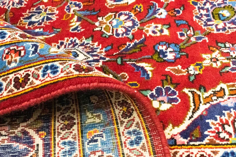 Perserteppich - Keshan 251 x 362 cm - dunkelrot